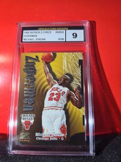 1998 Skybox Z-Force Michael Jordan "Zupermen" #190 UCG 9 MINT