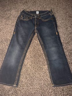 True Religion 34x33 Billy Super T Jeans – Dark Wash