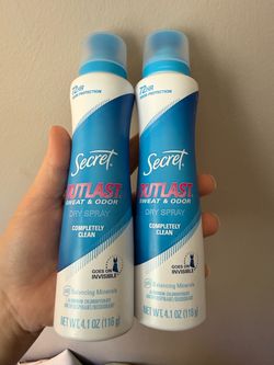 Secret Outlast Dry Spray Deodorant 2-Pack