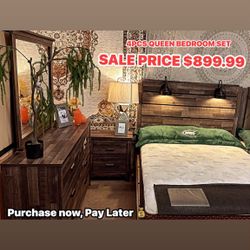 4pcs Queen Bedroom Set 