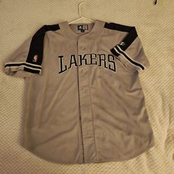LAKERS Baseball Black And Grey ⭐ Starter Jersey 