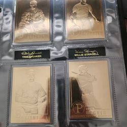 Danbury Mint 22kt Baseball Card Collection  50 Cards. Complete Set.