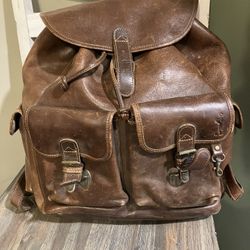 Leather backpack 