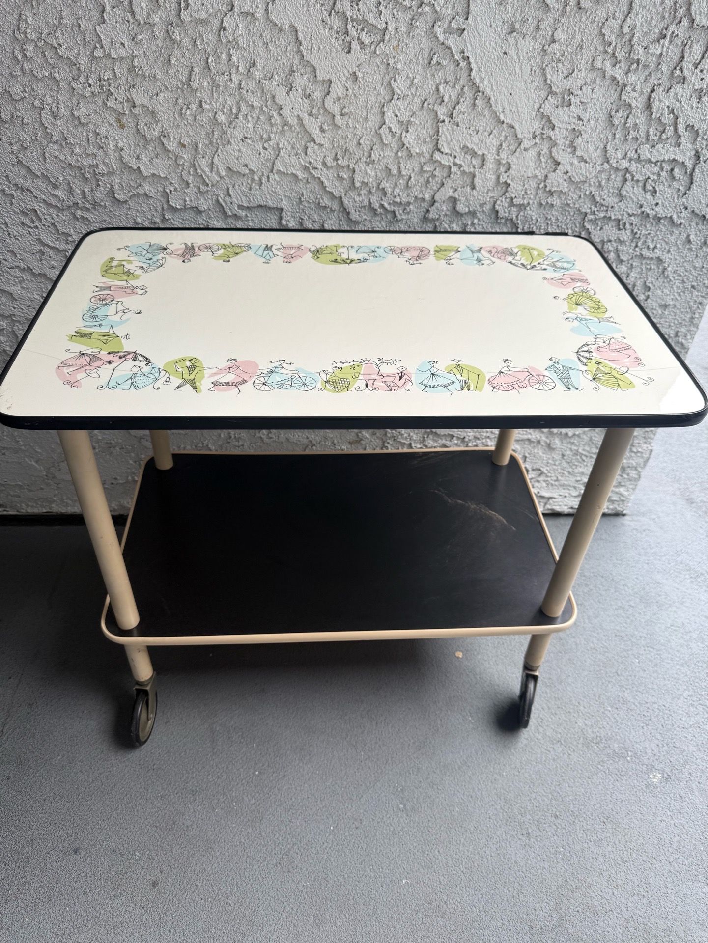 Mid century tea cart