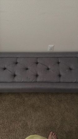 Grey Bedside Bench