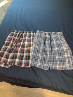 plaid shorts