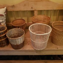 Rattan/ Wicker Cover Pots/ Baskets