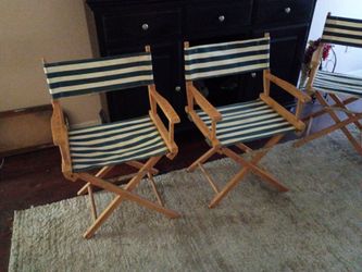 MCM Hollywood Regency Foldable Chairs total 4