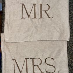 Mr. & Mrs. Matching Pillowcases