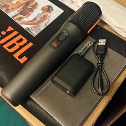 JBL Wireless Mic - Single Mic w/ Receiver/ Adapter, Karaoke Ready, Works w/ Any Speaker
