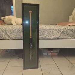 A Bat Singed By A Baseball Player Named Cecil Fielder I Am Asking For 1,500 And I Am Selling This Because It Took To Much Space