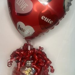 Valentine Candy Jar