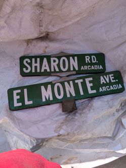 Vintage Arcadia Street sign