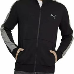Puma Mens Activewear Full Zip Trak Jacket with Logo