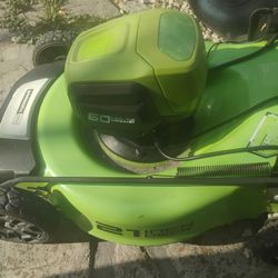 Greenworks 60 Volt Lawn Mower $30 Obo