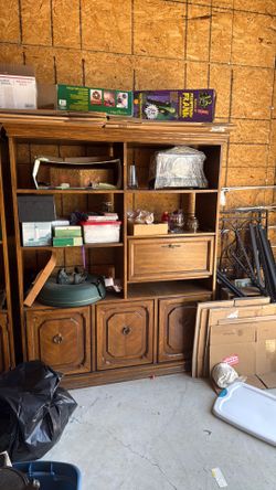 Two large cabinets