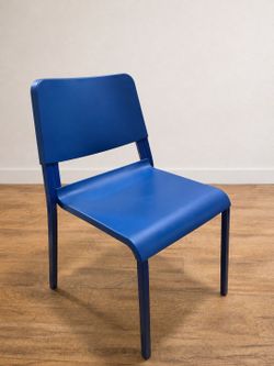 IKEA TEODORES Blue Chair – Modern Stackable Dining/Desk Chair