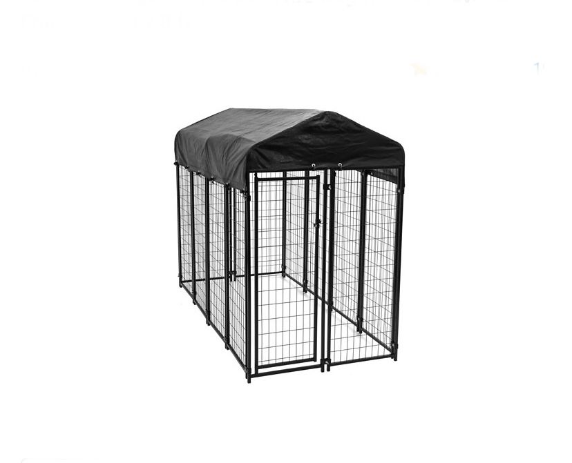 Welded Steel Wire Dog Kennel (With Cover)