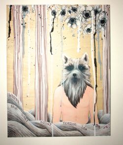 Acrylic on wood