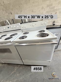 GE stove Electric Coil Range 30" (#858) SEE PRICE DESCRIPTION