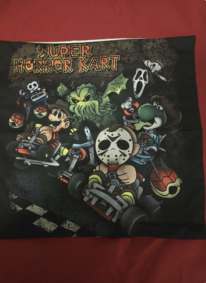 Super Horror Kart Pillowcase (17”X17”)