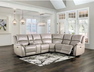 New Power Leather Recliner Sectional Couch! Free Delivery 🚚!