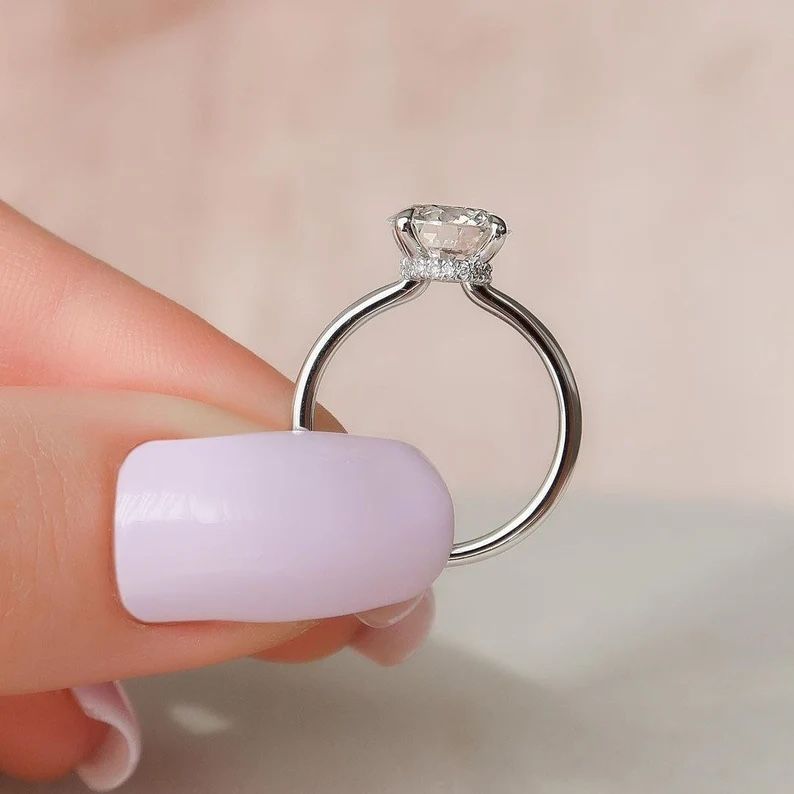 NEW! 1.5CT Round Brilliant Solitaire, Certified Moissanite Gemstone Bridal Set, Please See Details ♥️