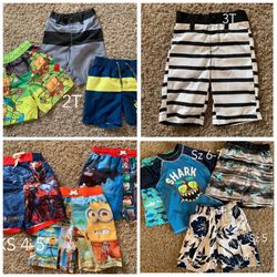 Boys Swimwear Sz 2T-6/7