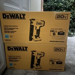 (New) DeWalt 20V MAX Cordless Cable Stapler w/ 2.0Ah Battery, Charger & Bag