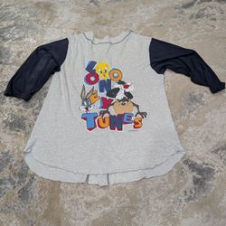 Vintage 1994 LOONEY TUNES Warmer Bros MFNG Seabell Sportswear Jersey Men's Large 100%Cotton