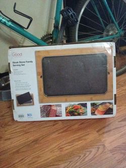 Steak and stone family serving set by good cooking