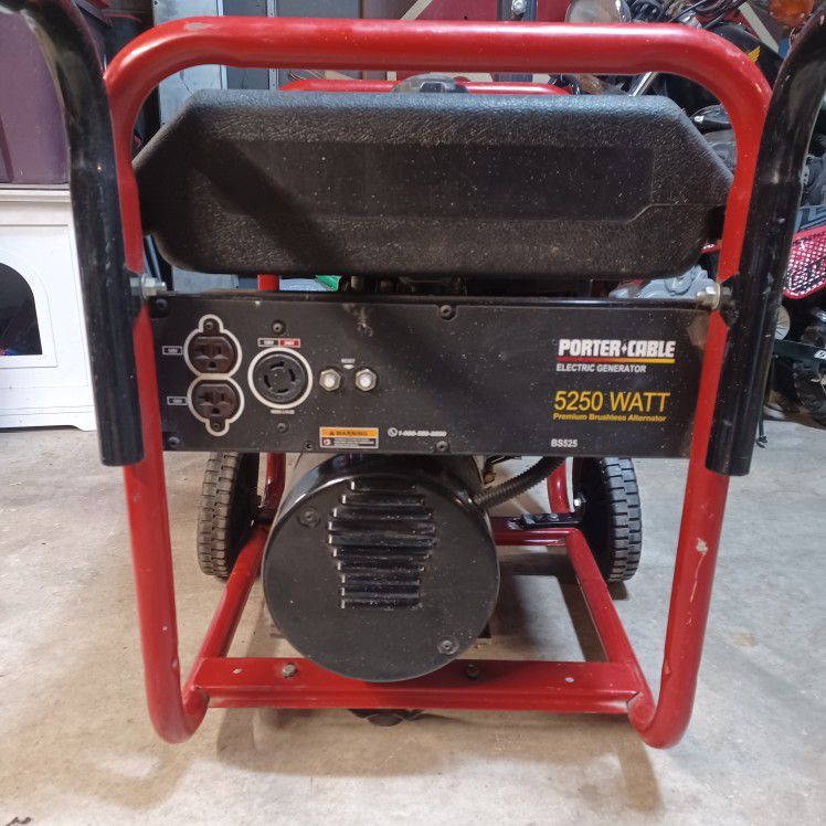 Porter Cable Electric Generator 5250 Watt