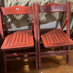 Vintage Baseball Stadium Chairs 