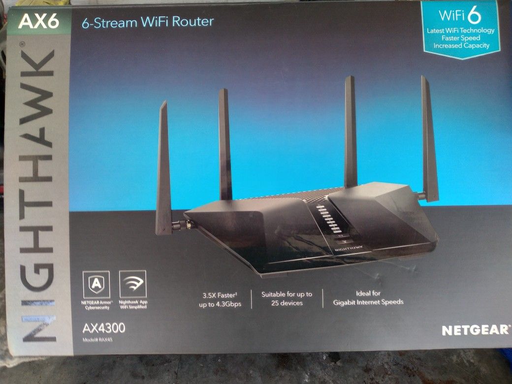 NETGEAR WIFI ROUTER 5-STREAM NEW