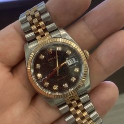 Rolex 36mm Rose Gold Newstyle Factory Diamonds Buy Sale Trade Gold Silver 10k Scrap 14k Chains 18k Rings 24k Bracelet Kilos Jesus Piece 