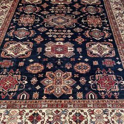Hand Knotted 9' X 12' Kazak Veg' Dye Rug perfect condition