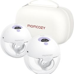 Momcozy Breast Pump Hands Free M5, Wearable Breast Pump of Baby Mouth Double-Sealed Flange with 3 Modes & 9 Levels, Electric Breast Pump Portable - 24