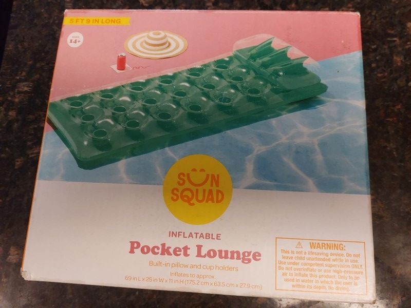 Sun squad Inflatable Pocket Lounge