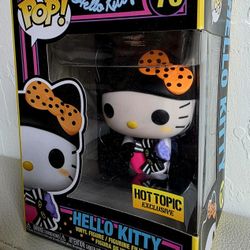 Funko Pop Black Light Hello Kitty Exclusive 