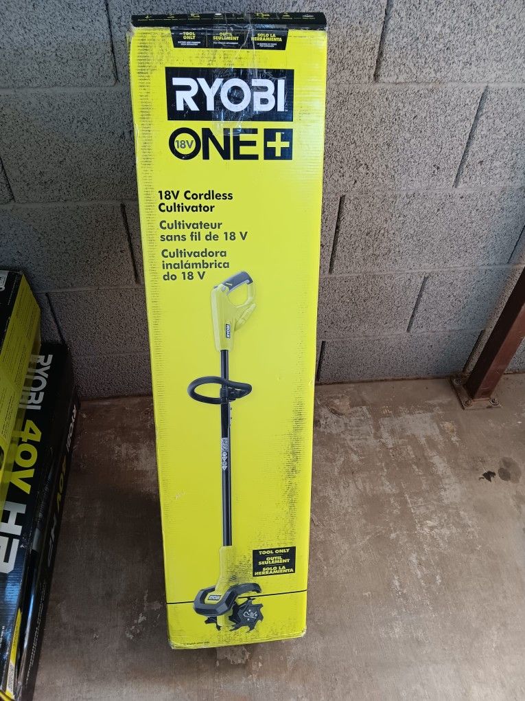 CULTIVATOR RYOBI 18V BATTERY AND CHARGER INCLUDED