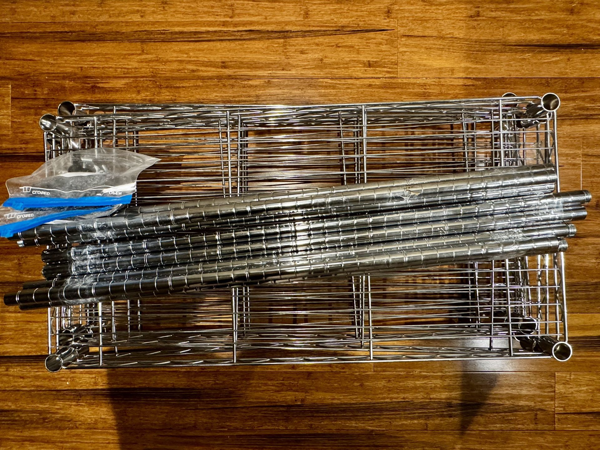 NWT/ NEVER USED - 5 Tier Wide Restaurant Depot Commercial Chrome Steel Wire Shelving / Adjustable Metal Storage