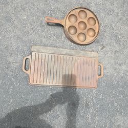 Cast Iron Egg Pan And Griddle Soup Toureen 