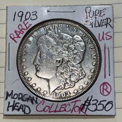 Morgan Head Rare Silver Dollar