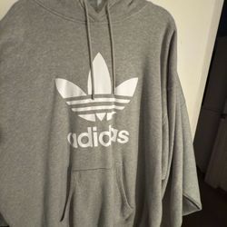 Adidas Hoodie Pull Over Grey 4 Xxxxl