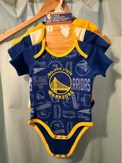 New with tags  |   NBA Golden State Warriors Infant 3-Piece Creeper/Bodysuit Set  |   3-6 months