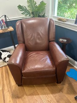 Leather recliner