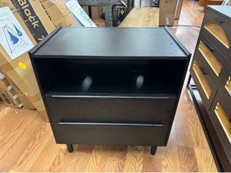Modern 2-Drawer Nightstand