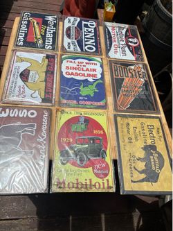 Tin signs