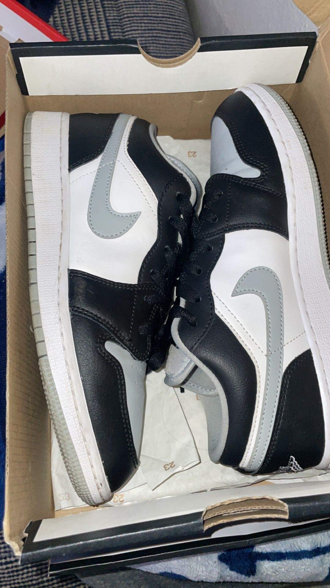 Air Jordan 1s Black /grey 