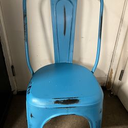 Distressed dining chairs